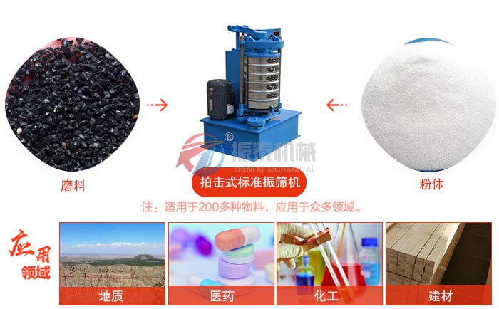 震击式标准振筛机应用行业
